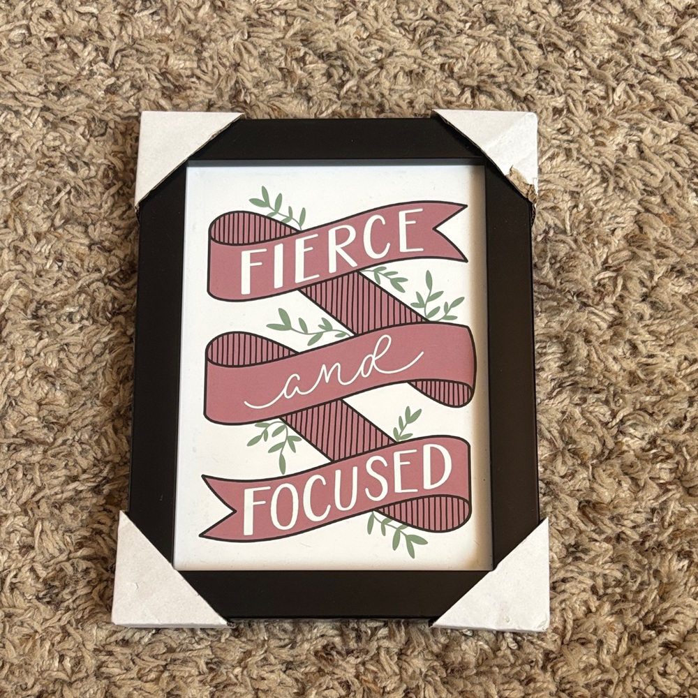 Fierce and Focused Framed Wall Art